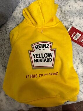 Yellow Mustard Dog Halloween Costume - Bright Yellow SZ Medium